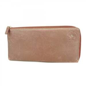 CHANEL Red Leather Wallet